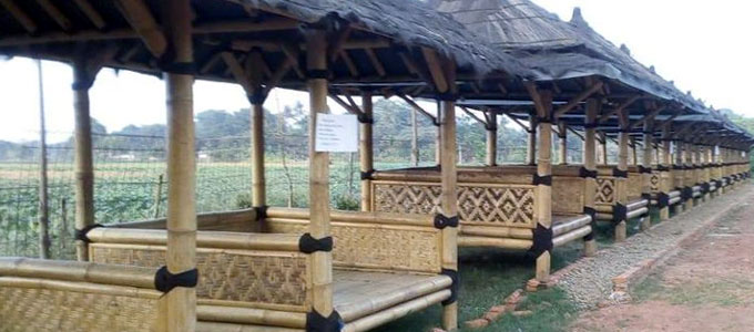 Detail Desain Gazebo Bambu Unik Nomer 37