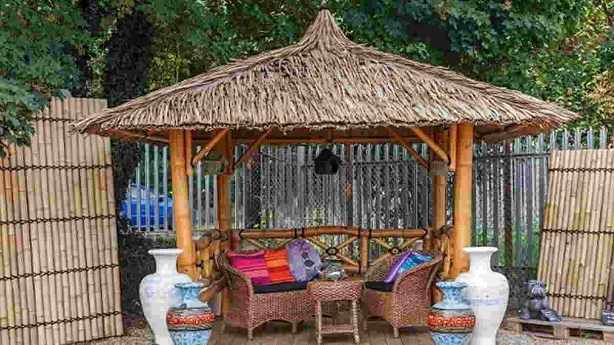 Detail Desain Gazebo Bambu Unik Nomer 42