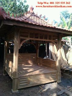 Detail Desain Gazebo Kayu Nomer 22