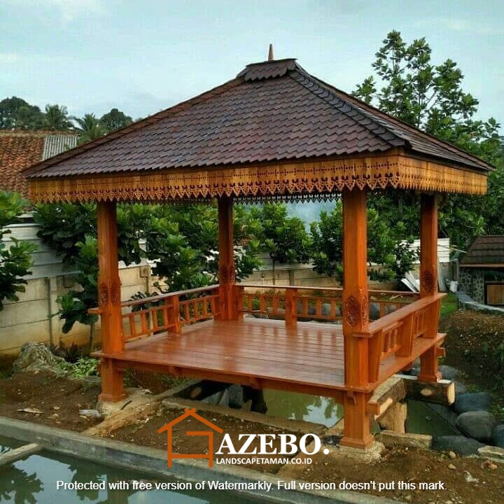 Detail Desain Gazebo Kayu Nomer 5