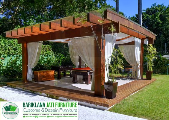 Detail Desain Gazebo Kayu Nomer 47