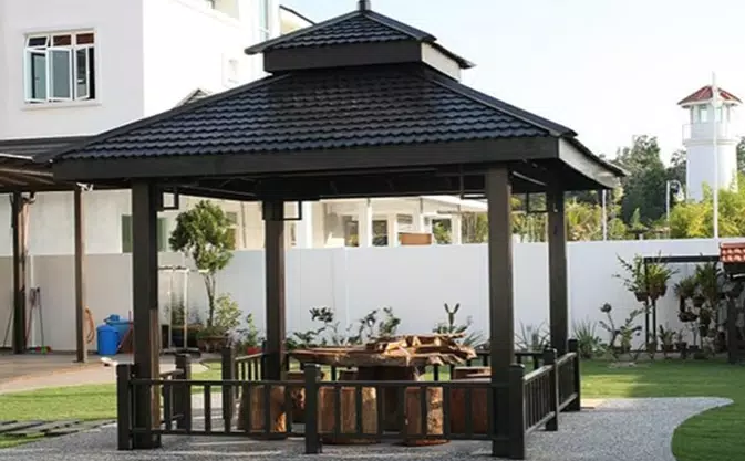 Detail Desain Gazebo Kayu Nomer 49