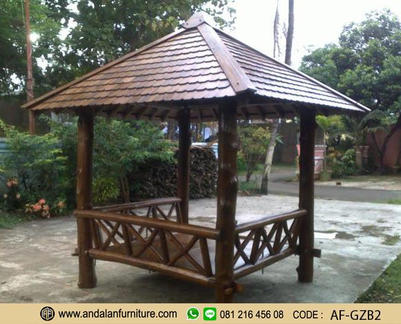 Detail Desain Gazebo Kayu Nomer 7