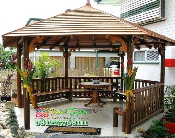 Detail Desain Gazebo Modern Minimalis Nomer 34