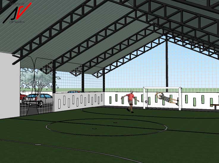 Detail Desain Gedung Futsal Nomer 5