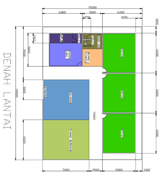 Detail Desain Gedung Paud Nomer 10