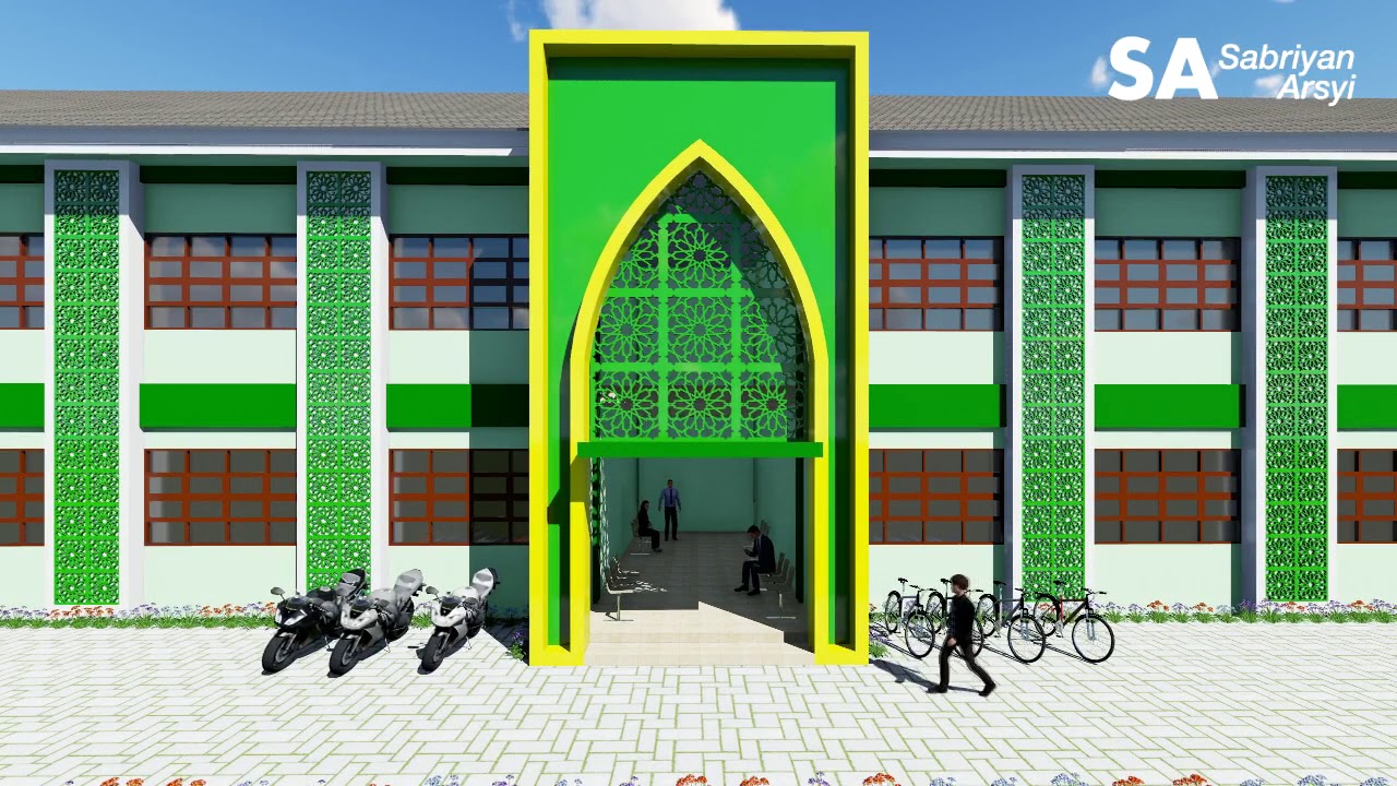 Detail Desain Gedung Sekolah 3 Lantai Nomer 2