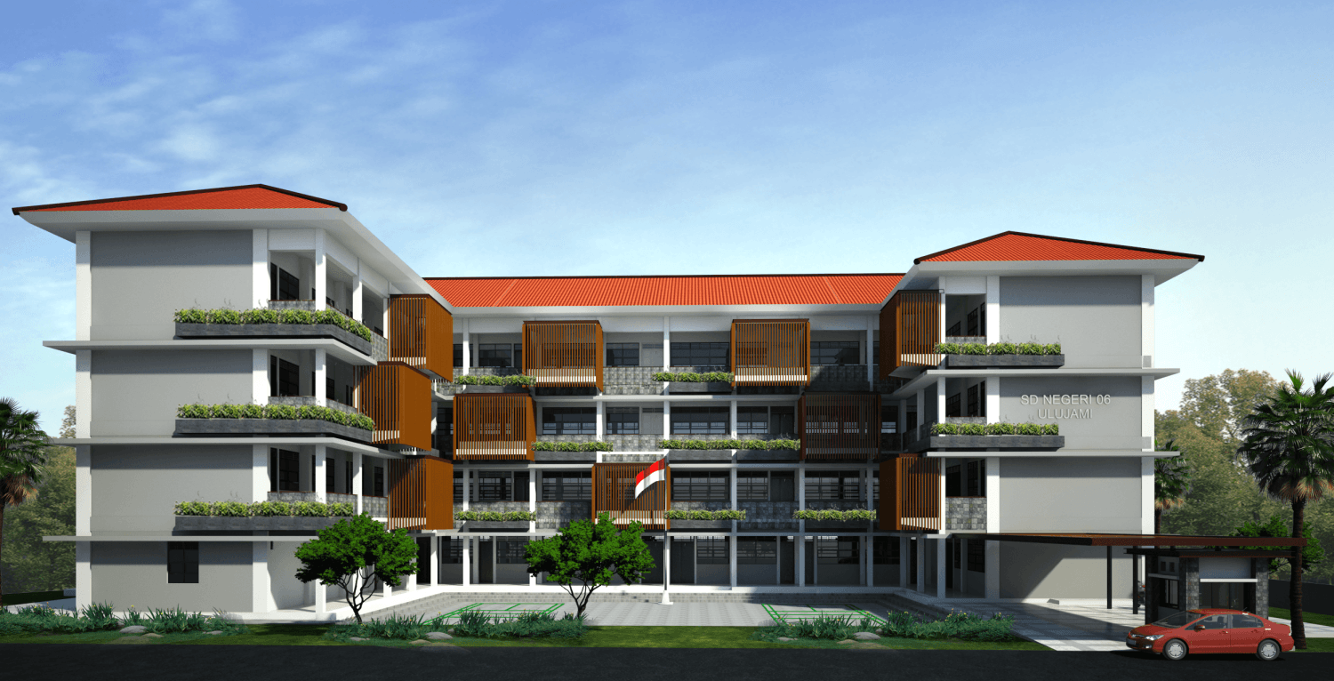 Detail Desain Gedung Sekolah 3 Lantai Nomer 15