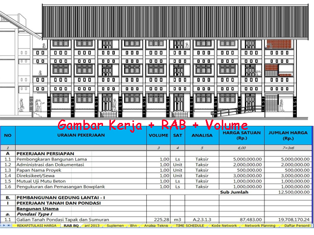 Detail Desain Gedung Sekolah 3 Lantai Nomer 34