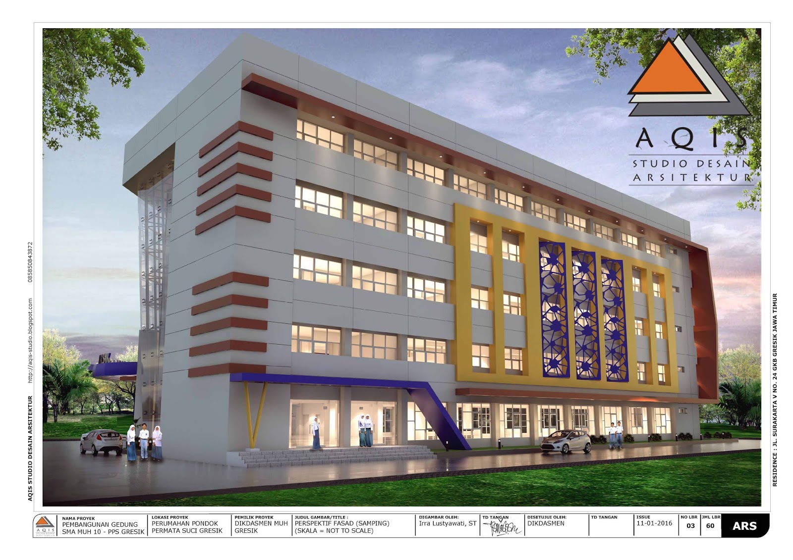 Detail Desain Gedung Sekolah 3 Lantai Nomer 39