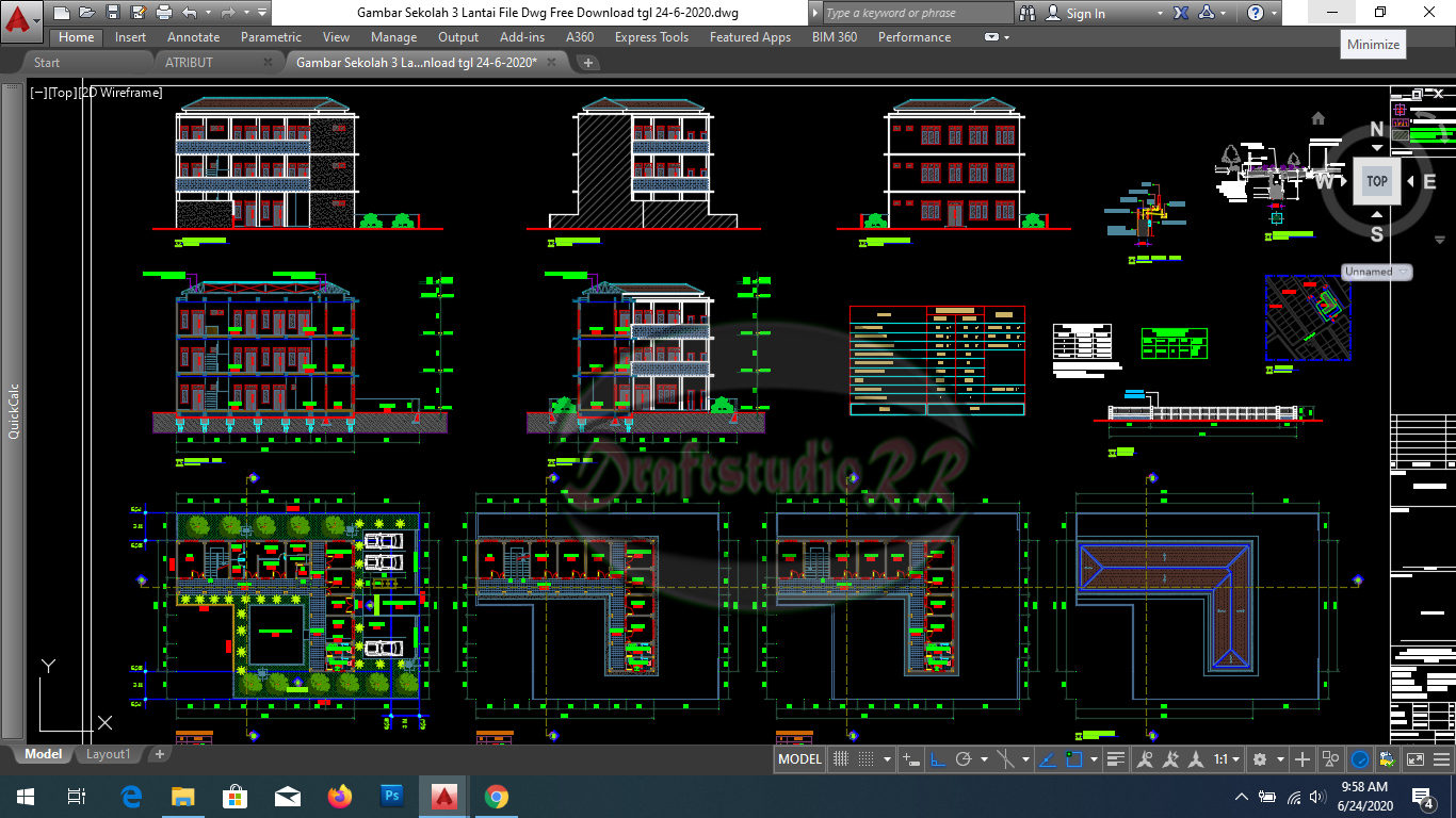 Detail Desain Gedung Sekolah 3 Lantai Nomer 42