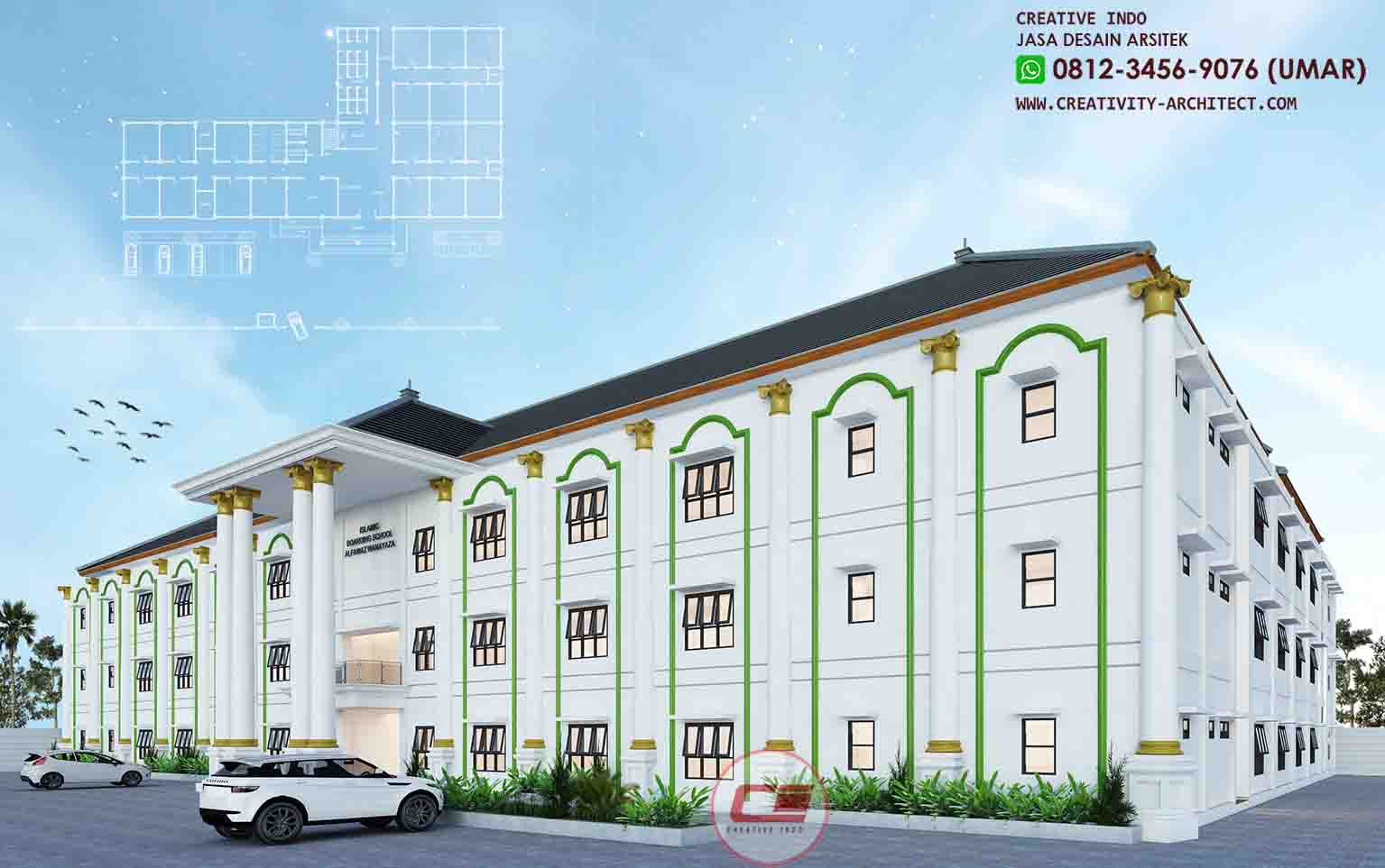 Detail Desain Gedung Sekolah Minimalis Nomer 24