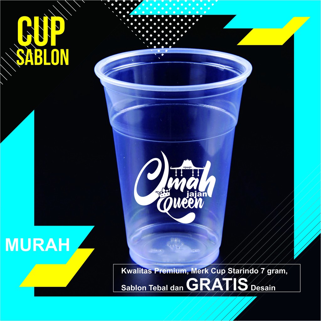 Detail Desain Gelas Cup Nomer 45