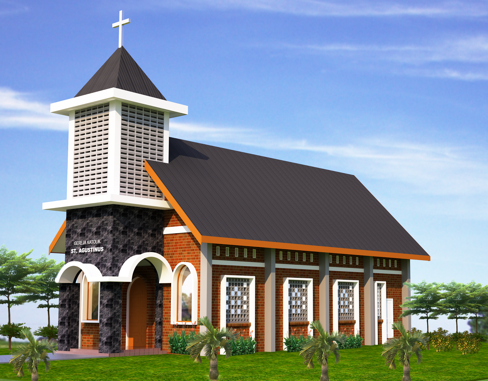 Detail Desain Gereja Katolik Nomer 12