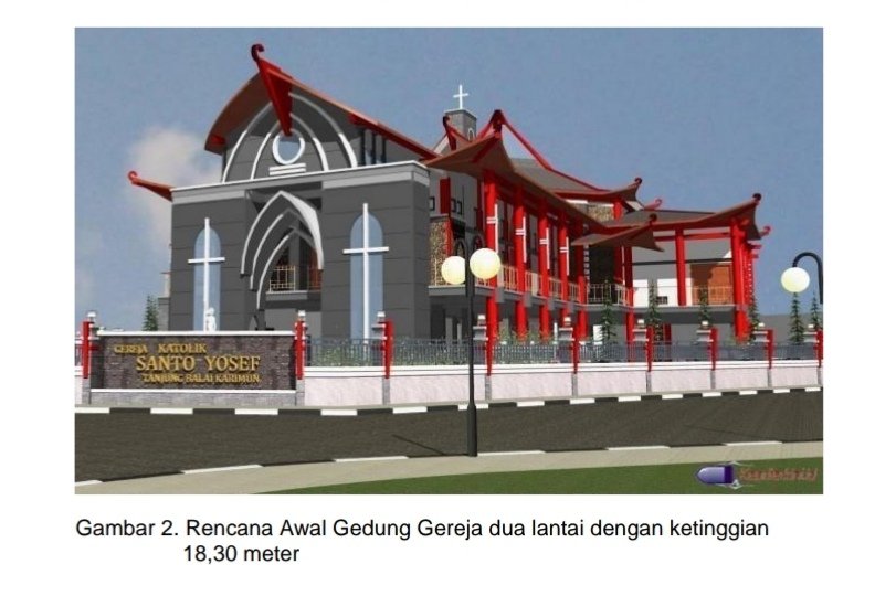 Detail Desain Gereja Katolik Nomer 25