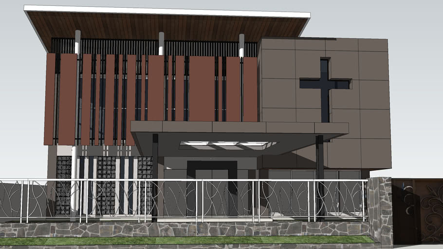 Detail Desain Gereja Modern Nomer 29