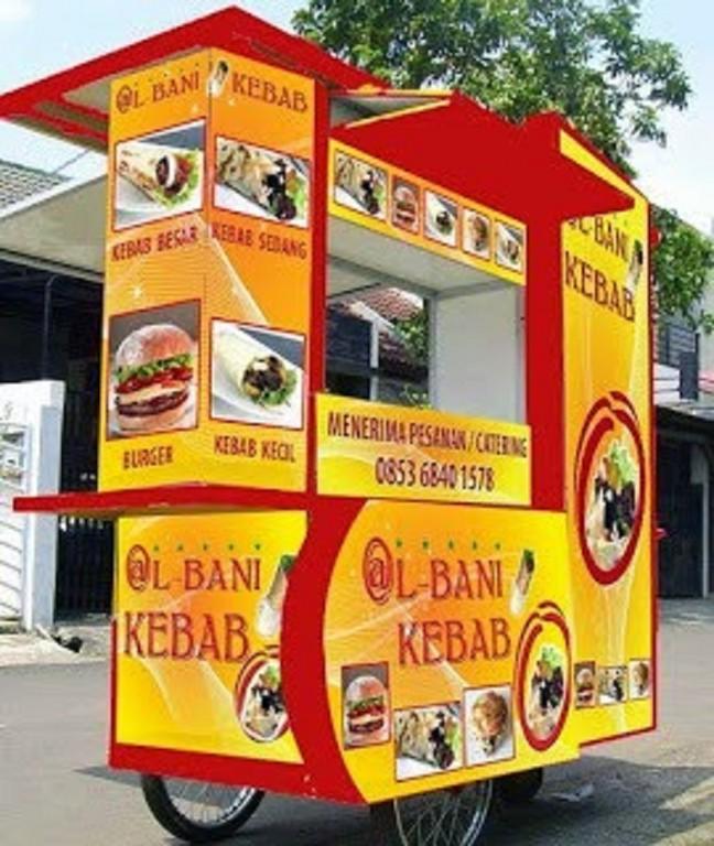 Detail Desain Gerobak Kebab Nomer 15