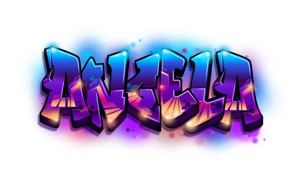 Detail Desain Grafiti Huruf Nomer 23