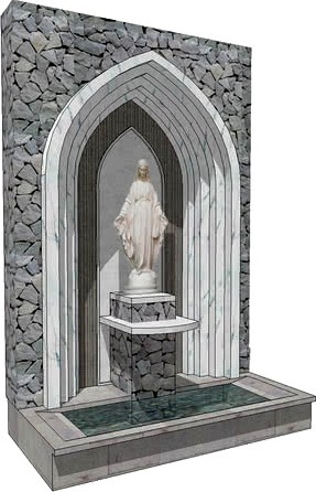 Detail Desain Gua Maria Di Rumah Nomer 5