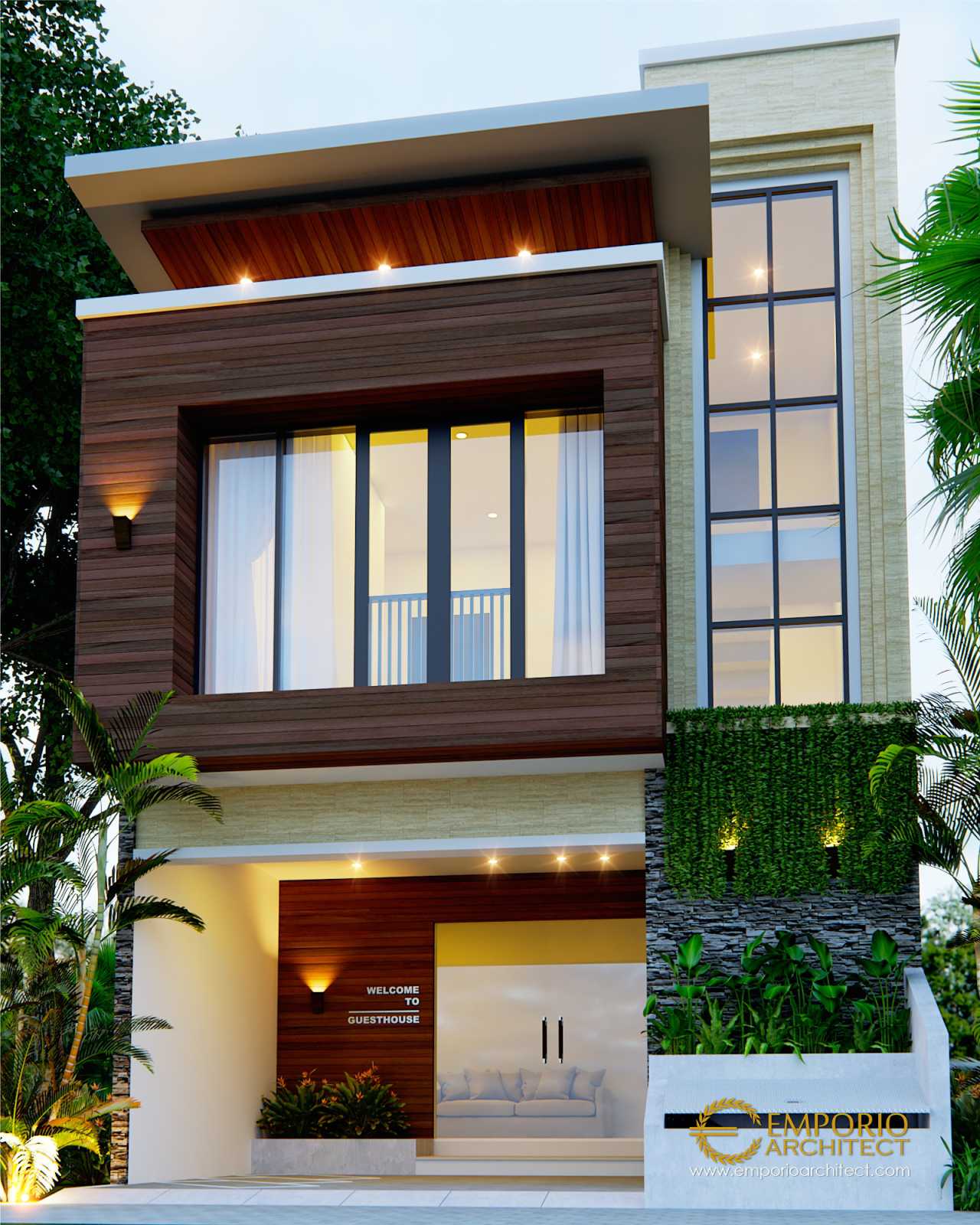 Detail Desain Guest House Minimalis Nomer 11