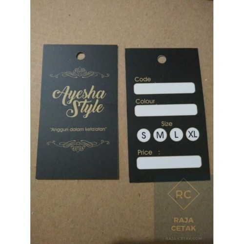 Detail Desain Hangtag Distro Nomer 20