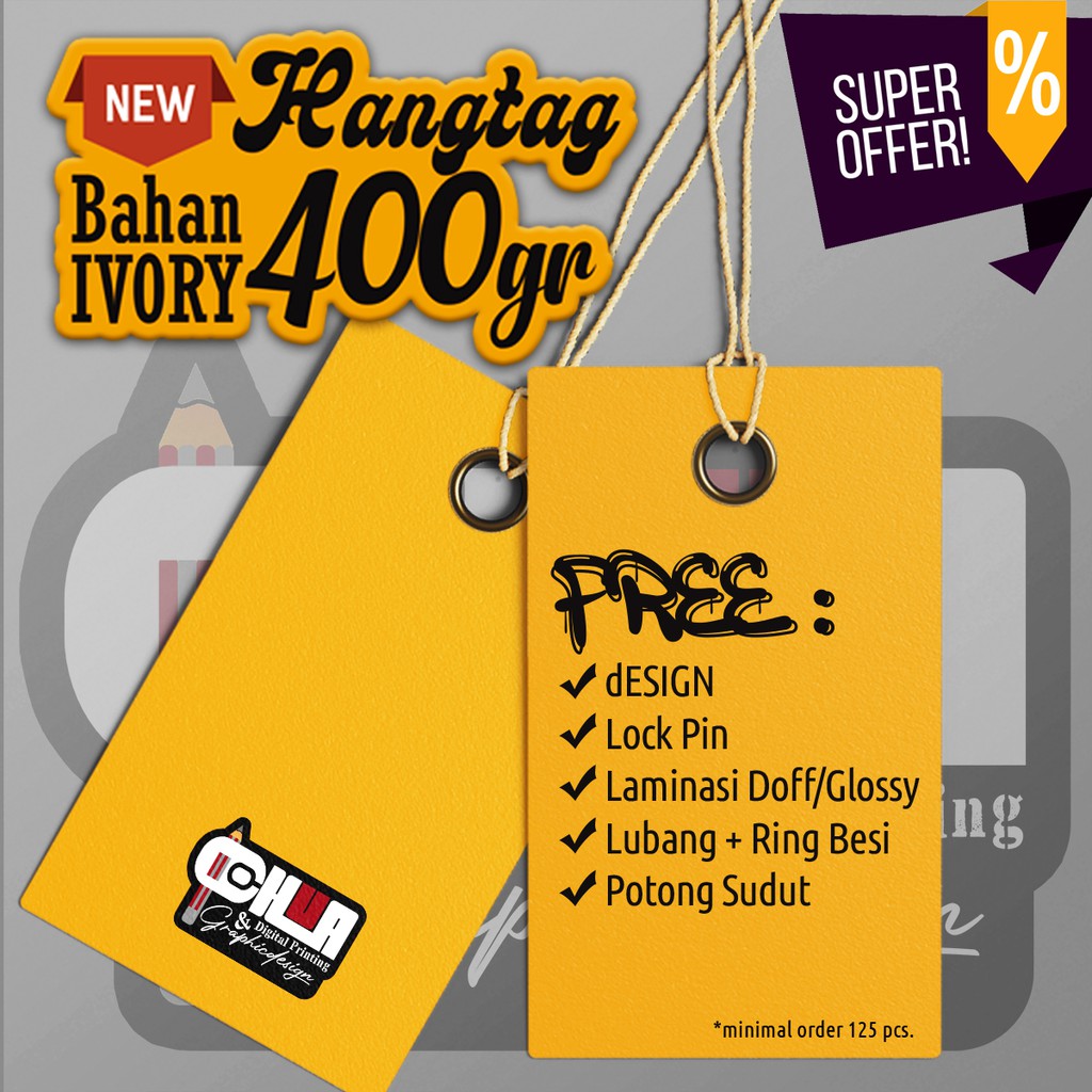 Detail Desain Hangtag Distro Nomer 23