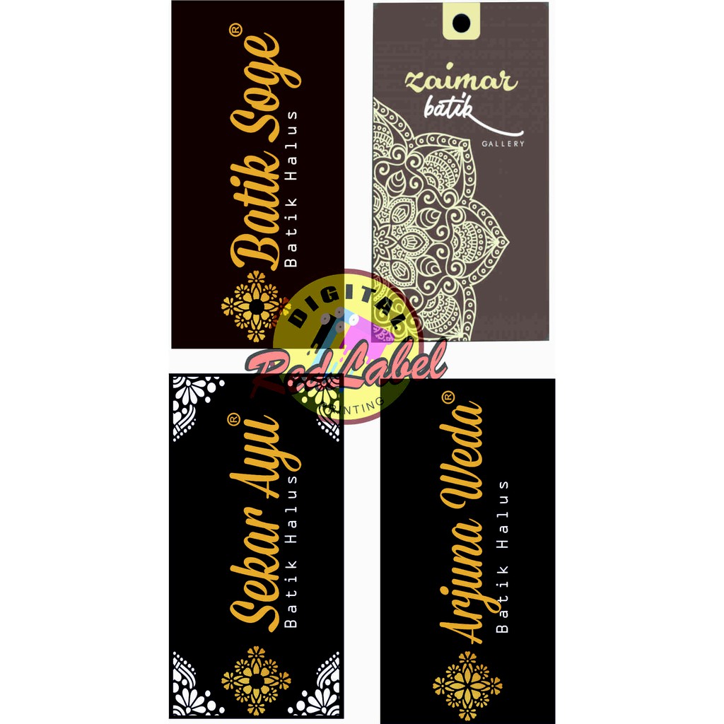 Detail Desain Hangtag Distro Nomer 30