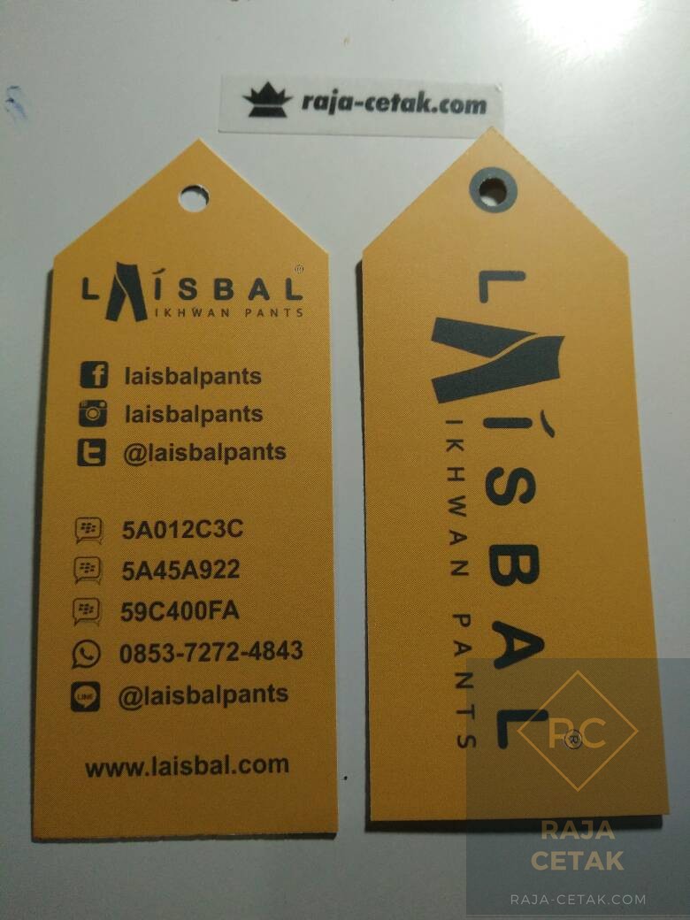 Detail Desain Hangtag Distro Nomer 33