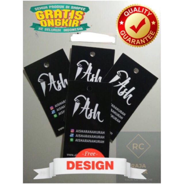 Detail Desain Hangtag Distro Nomer 5