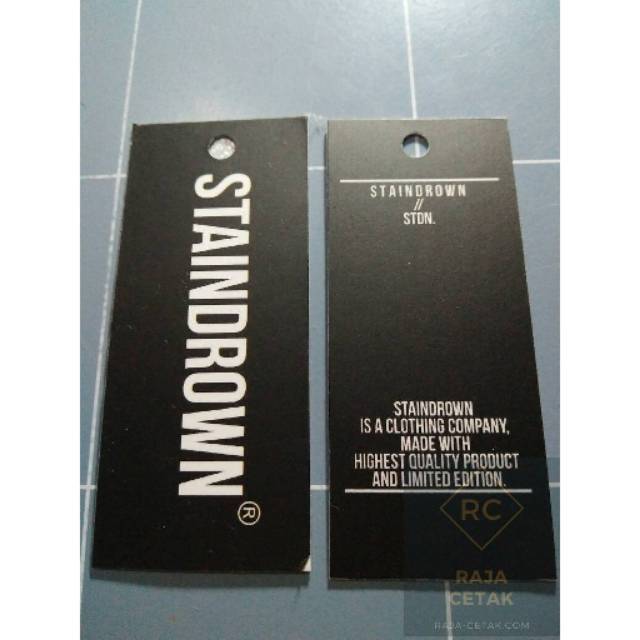 Detail Desain Hangtag Distro Nomer 9