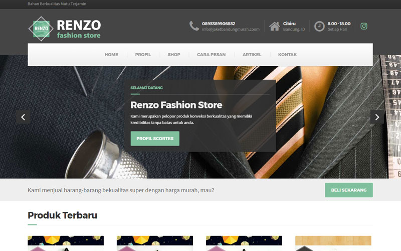 Detail Desain Header Web Keren Nomer 7