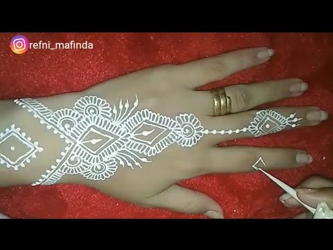 Detail Desain Henna Putih Pengantin Nomer 45