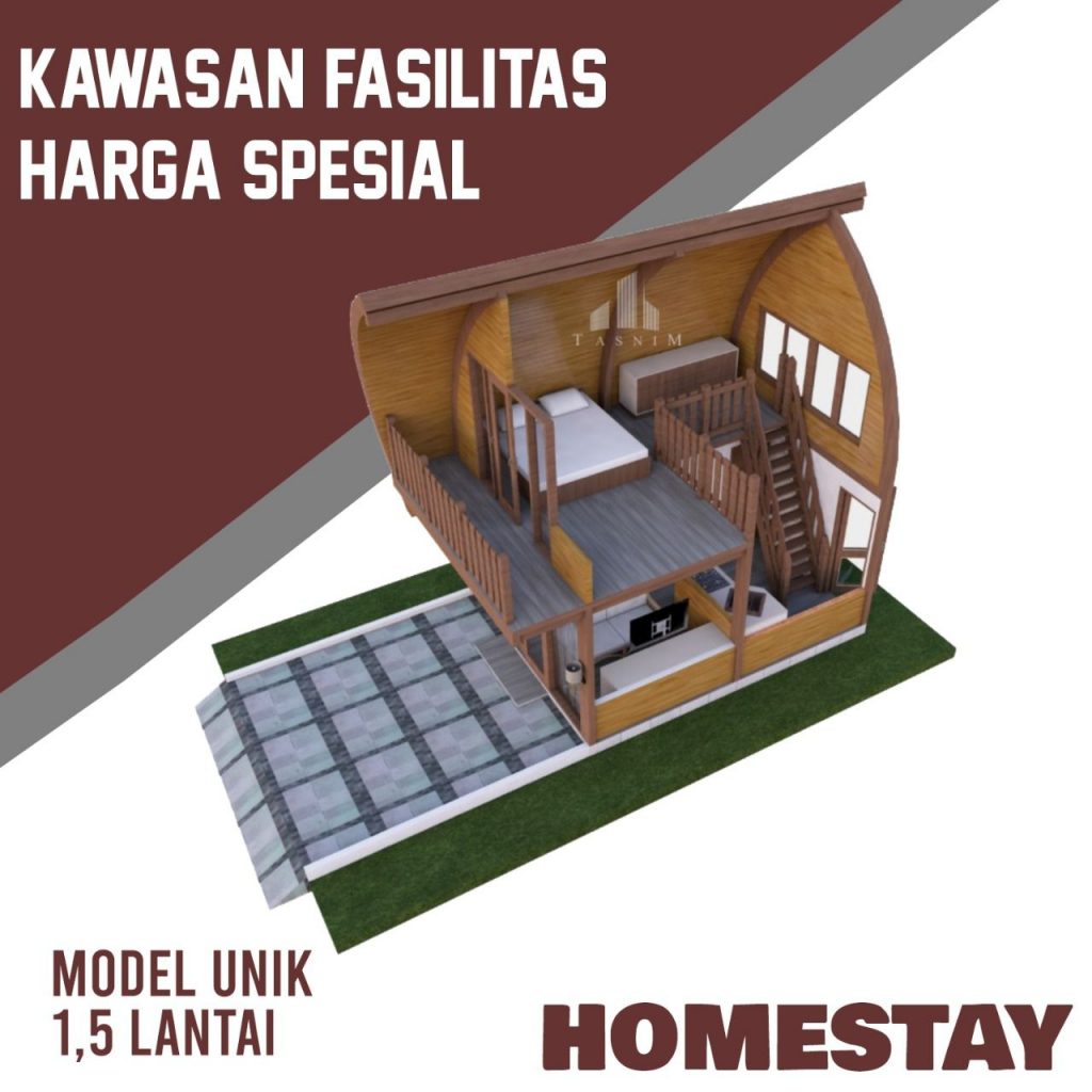 Detail Desain Homestay Unik Nomer 23