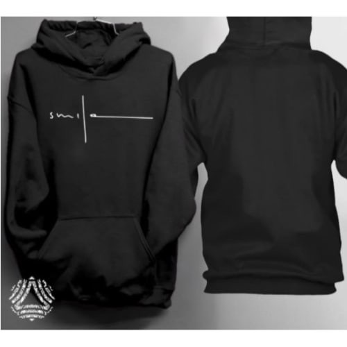 Detail Desain Hoodie Hitam Polos Depan Belakang Nomer 37