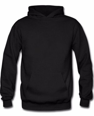 Detail Desain Hoodie Hitam Polos Depan Belakang Nomer 45