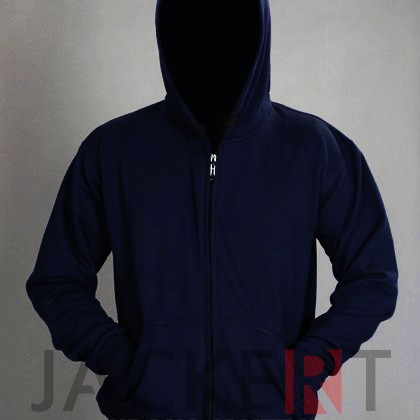 Detail Desain Hoodie Polos Biru Dongker Nomer 22