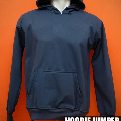 Detail Desain Hoodie Polos Biru Dongker Nomer 30