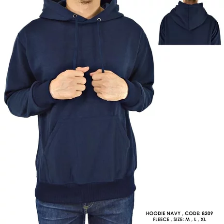 Detail Desain Hoodie Polos Biru Dongker Nomer 41