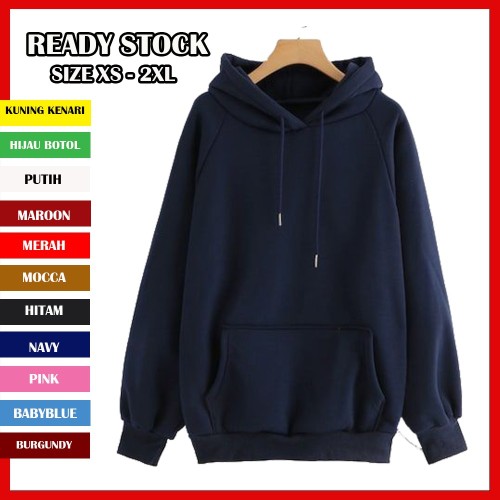 Detail Desain Hoodie Polos Biru Dongker Nomer 55