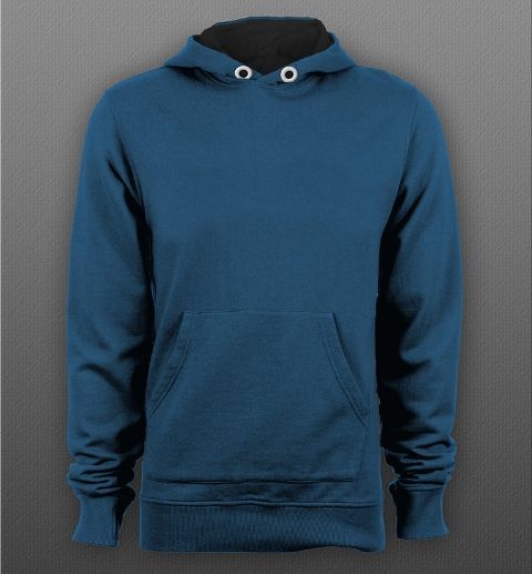 Detail Desain Hoodie Polos Biru Dongker Nomer 10