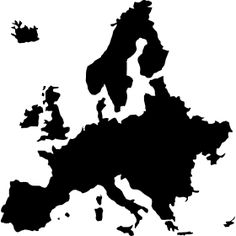 Europa Karte Umriss - KibrisPDR