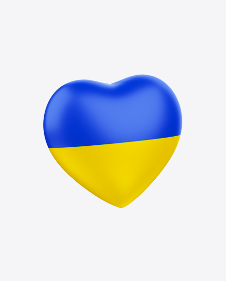 Detail Ukrainian Flag Heart Nomer 11