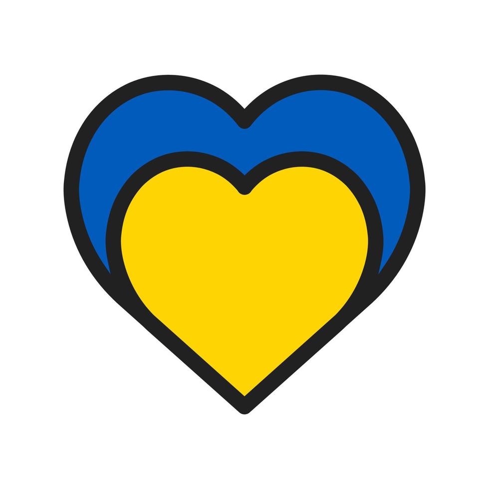 Detail Ukrainian Flag Heart Nomer 24