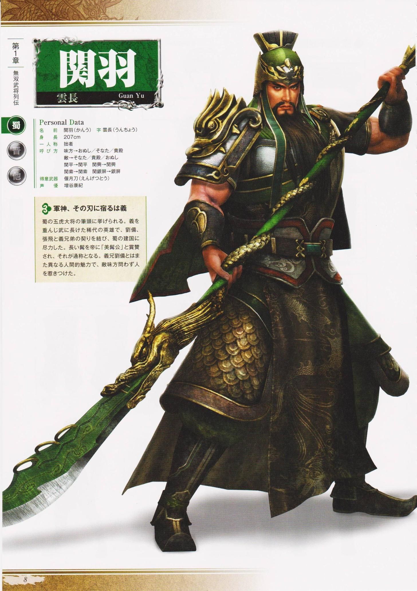 Detail Guan Yu Dynasty Warriors 8 Nomer 3