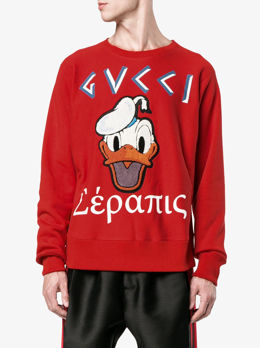 Detail Gucci Donald Duck Hoodie Nomer 16