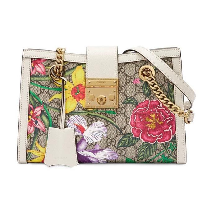 Detail Gucci Floral Padlock Bag Nomer 6