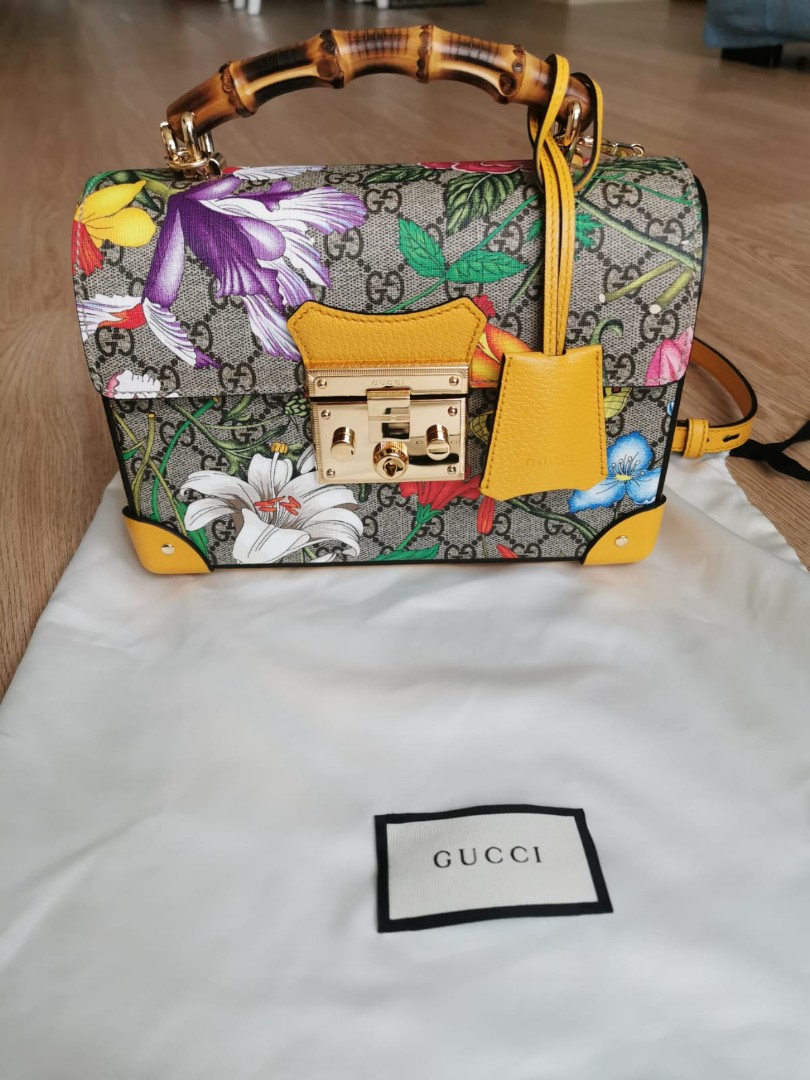 Detail Gucci Floral Padlock Bag Nomer 50