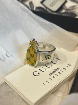 Detail Gucci Ghost Pineapple Ring Nomer 36