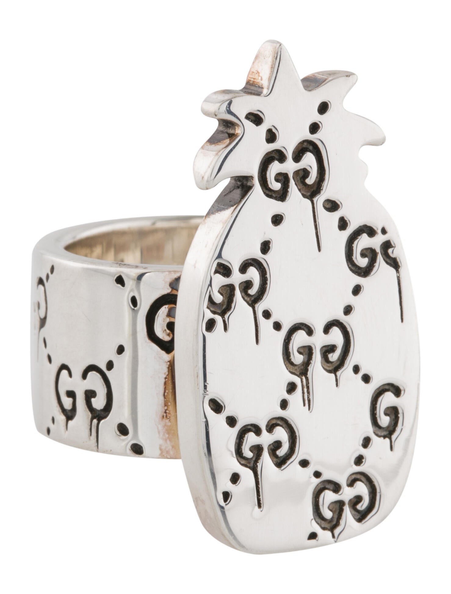 Detail Gucci Ghost Pineapple Ring Nomer 8