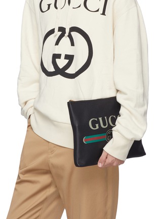 Detail Gucci Logo Print Nomer 32